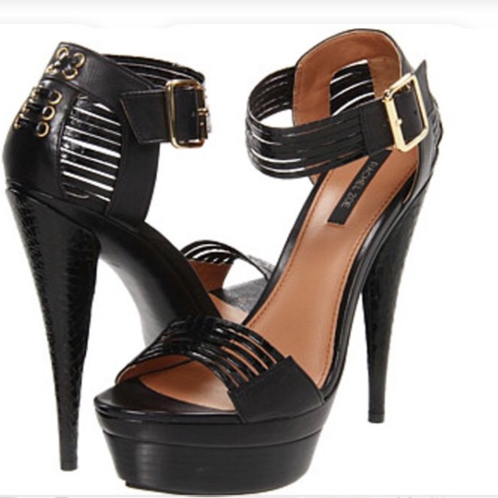 Rachel Zoe Bonnie Snakeskin Heels